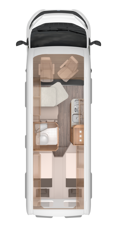3d campervan layout