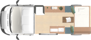 3D campervan layout by SCC Conversions