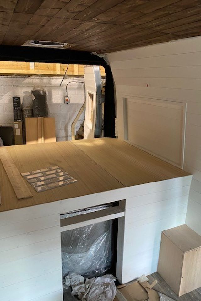 Installing wood panelling in a campervan - SCC Conversions