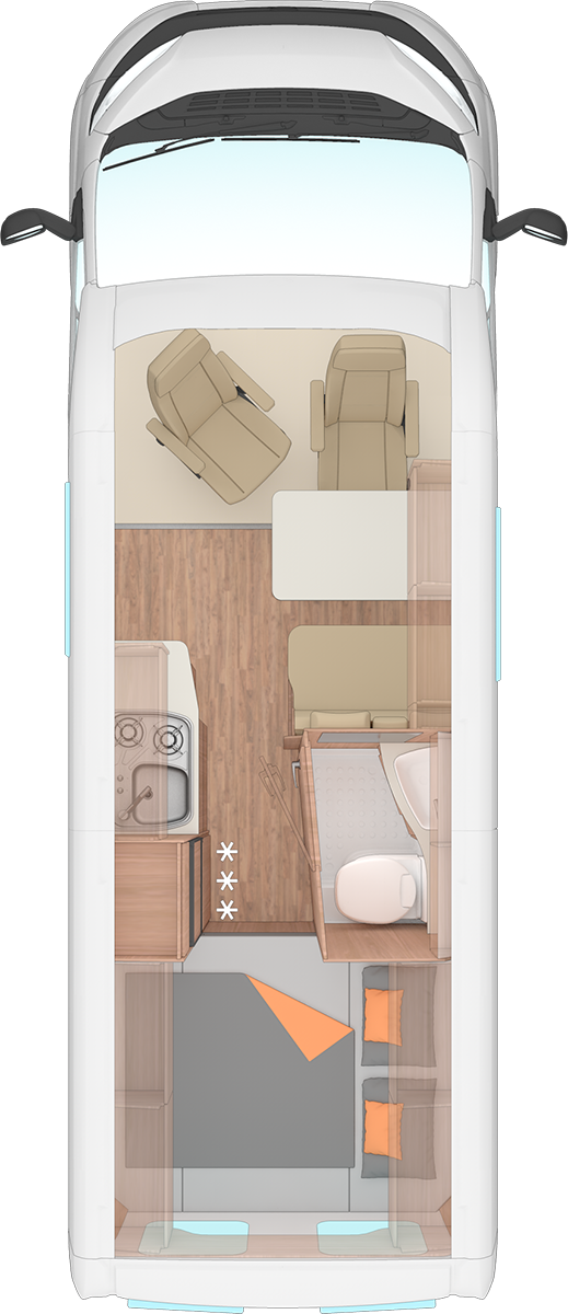 campervan layout plan - SCC Conversions